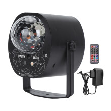 (EU Plug 100‑240V) Party Ball Lights LED 3-in-1 Sound Activated Remote Control 100-240V