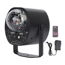 (US Plug 100‑240V) Party Ball Lights LED 3-in-1 Sound Activated Remote Control 100-240V