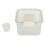 (S (6000ml)) Airtight Rice Container 6000ml Thickened Transparent with Rice Cup 1