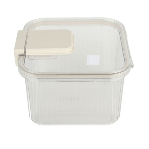 (S (6000ml)) Airtight Rice Container 6000ml Thickened Transparent with Rice Cup 1