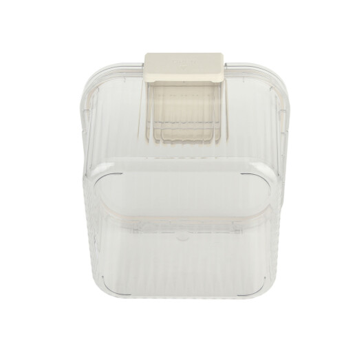 (S (6000ml)) Airtight Rice Container 6000ml Thickened Transparent with Rice Cup 2