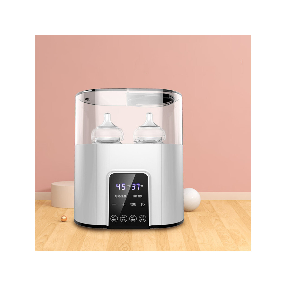 Double Bottle Milk Warmer Constant Temp Sterilization White