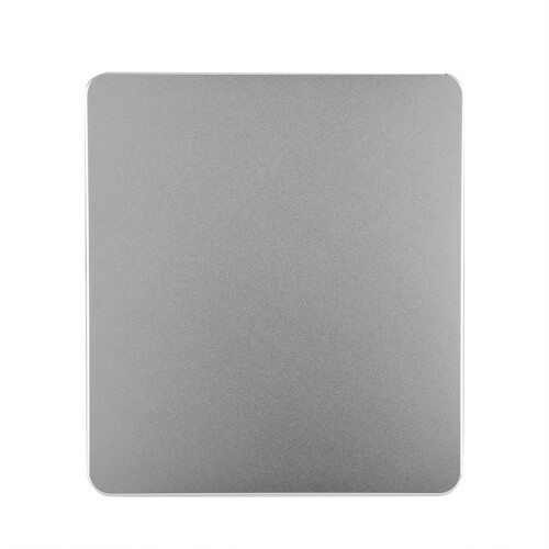 Aluminum Non-slip Gaming Mouse Pad Double Sided Silver