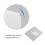 Aluminum Non-slip Gaming Mouse Pad Double Sided Silver 3