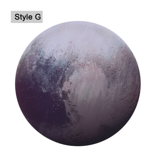 Round Gaming Mouse Pad Soft Rubber Planet Style G Pluto