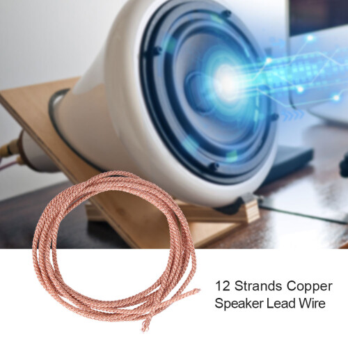 1m 12 Strands Subwoofer Speaker Lead Wire Braided Copper 1