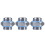 3PCS External Hex G1/4 Thread Tube Connector PC Water Cooling 1