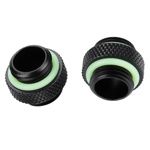 2Pcs Water Cooling Dual External Thread Hose Adapter 2
