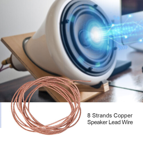 2m 8 Strands Subwoofer Speaker Lead Wire Braided Copper 1