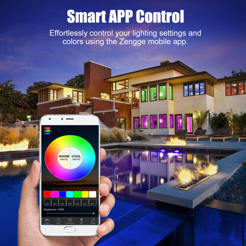 RGB+CCT Smart Bulb App Control Music Sync Dimmable 800 Lumen 2