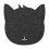 Cat Shape Anti-static Felt Mouse Pad Dark Gray 1