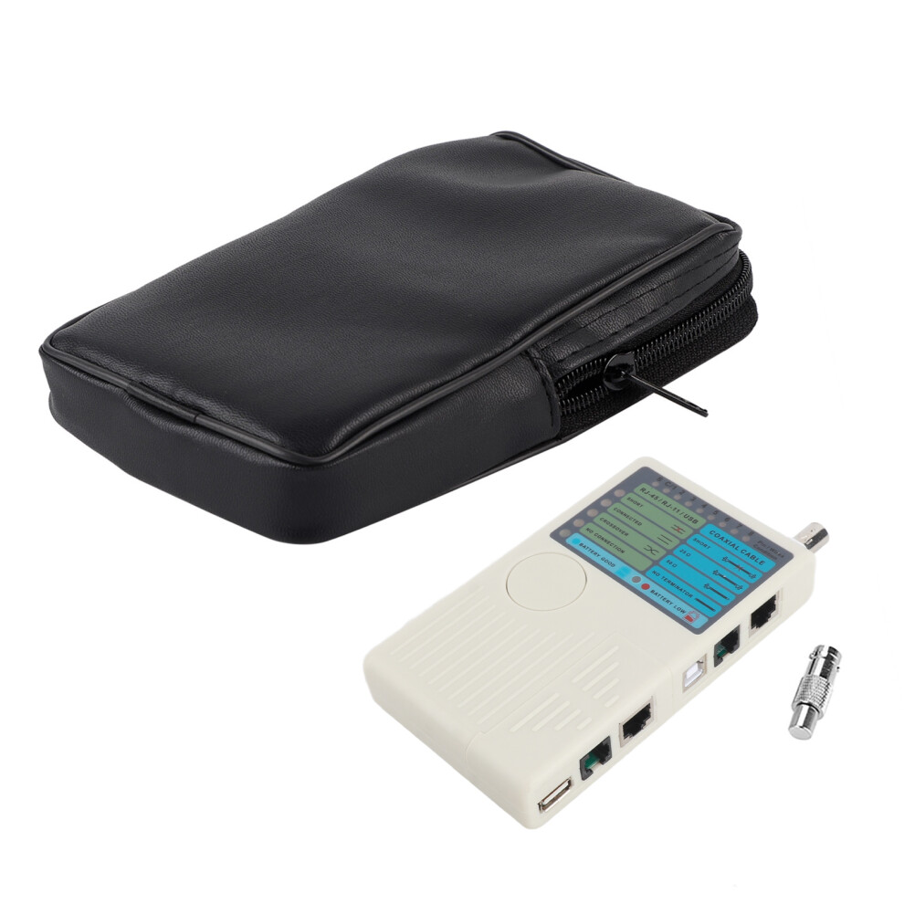 4-In-1 Portable Lan Cable Tester Rj11 Rj45 Usb Bnc Utp Stp Tracker 588248734357