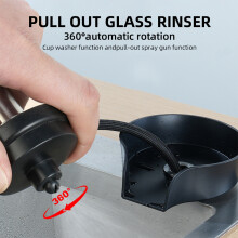 Automatic Glass Rinser 360 Rotating Spout High Pressure