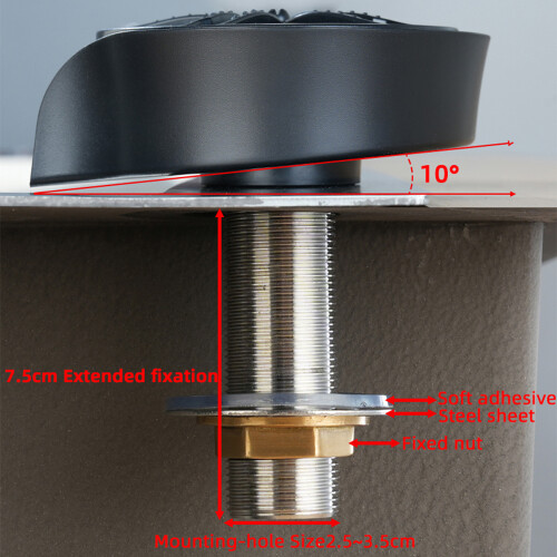 Automatic Glass Rinser 360 Rotating Spout High Pressure 2