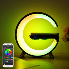 RGBCW Smart Wake-Up Light Charging White Noise BT Speaker Alarm