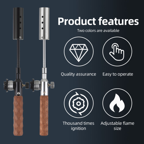 Weed Torch Propane Burner Adjustable Flame Control Ergonomic Handle 2