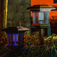 Solar Mosquito Killer Lamp for Garden Yard Outdoor Use