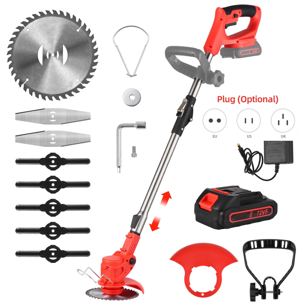 Cordless Electric Weed Wacker 21V 3 Blades Adjustable Lightweight-image-OPC-PMKCKNB-NEW