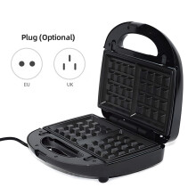 6-in-1 Waffle Maker 750W Non-stick Removable Plates for Breakfast