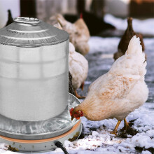 Chicken Water Heater 65W 12/15in Heated Poultry Waterer