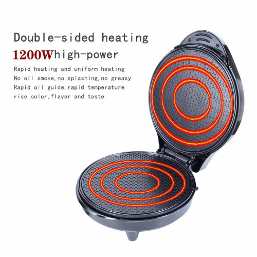 Waffle Ice Cream Cone Maker 1200W Nonstick Double Sided 1