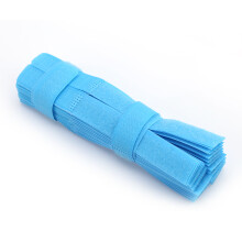 50pcs Reusable Wire Organiser Cable Holder Tape Ties Light Blue