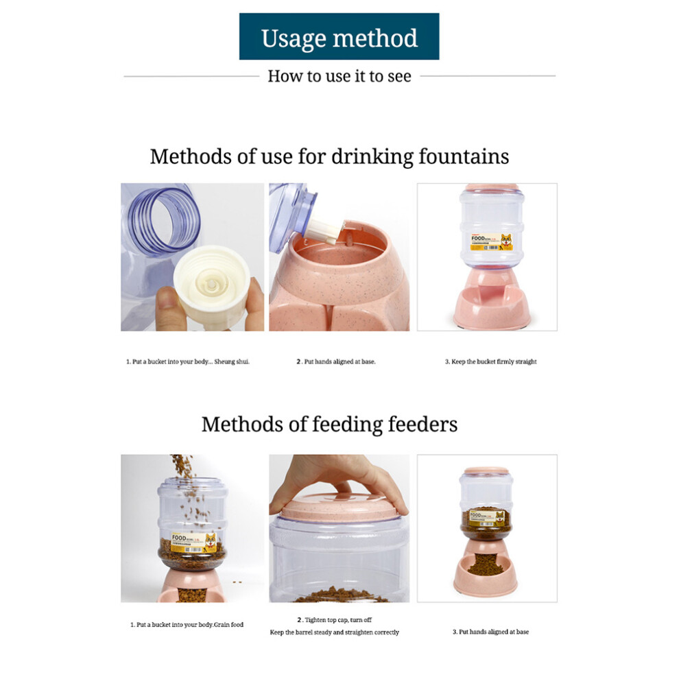 3.8L Automatic Pet Water Dispenser, PVC+ABS, 23cm Height-image-OPC-PMKCN5Y-NEW