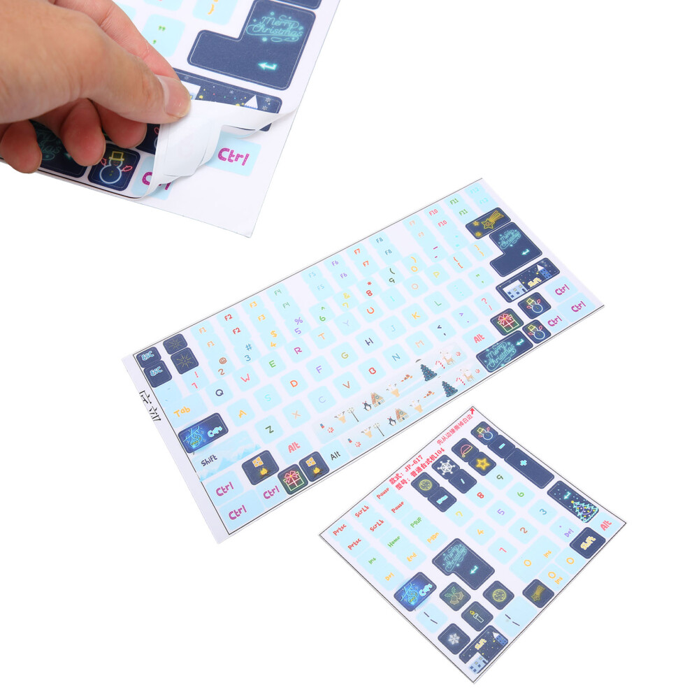 Cartoon Style PVC Keyboard Stickers for 84-108 Keys DIY Decor for Desktop PC-image-OPC-PMKCNH8-NEW