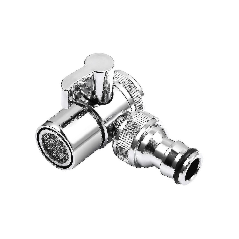 Kikidex (As Show, One Size) Portable Dishwasher Hose Faucet Splitter Sink Adapter Washing Machine Faucet Diverter Faucet Connector