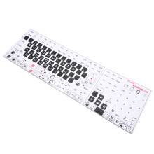 Klare mattierte PVC-Tastaturaufkleber mit niedlichem Muster DIY für Desktop-Computer