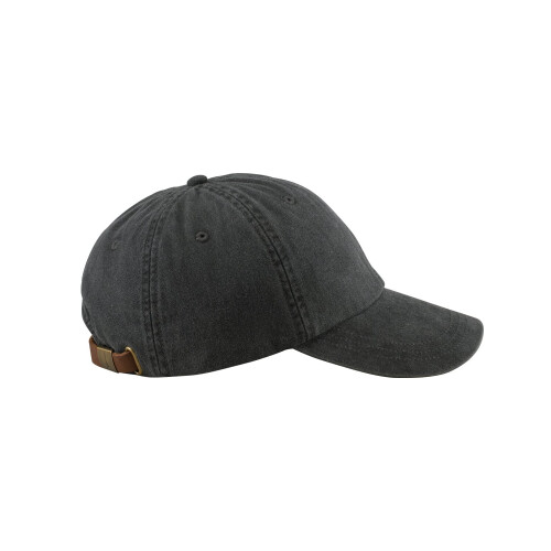 Adams 6-Panel Low-Profile Waschpigmentierte Kappe, Schwarz