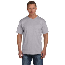 Fruit of the Loom 5,6 oz Cotton Pocket pl - ATHLETIC HEATHER - XX-Large