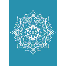 Mandala Self Adhesive Silk Screen Printing Stencil Mesh