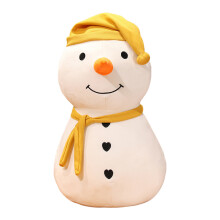 Soft Snowmans Plush Toy Stylish Beanbag Stuffed-Yellow S
