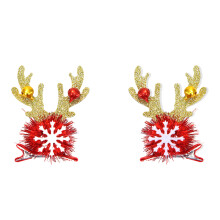 2pcs Trendy Girls Softable Hairpin-Snowflake Bell Antle