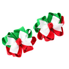 Holiday Spirit Bowknot Hair Clips, Pack of 2pcs-STYLE2
