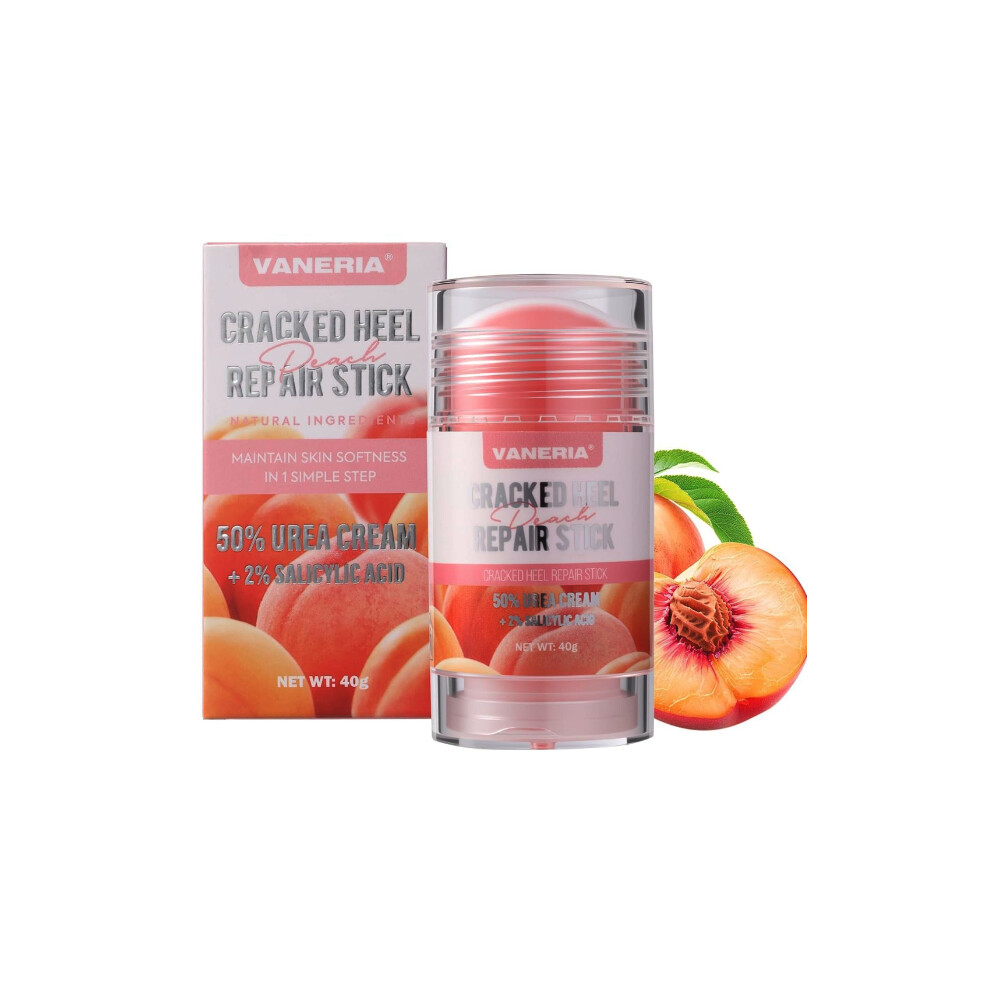 VANERIA Cracked Heel Repair Stick,Heel Balm for Dry Cracked Feet Treatment | Deeply Moisturize & Soften Feet,Exfoliates Dead Skin - 40g