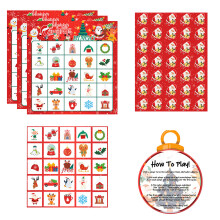 Neujahrs-Bingo-Unterhaltungsset für Spieleabende,-Weihnachten