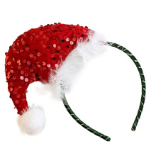 Weihnachten Pailletten Stirnband Party Kostüm Hut Party-Hut