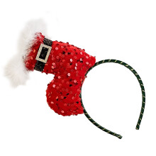 Paillettenhut-Stirnband, Weihnachtskopfbedeckung,-Socke