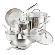 Set di Pentole e Padelle Farberware Millennium in Acciaio Inossidabile, 10 Pezzi