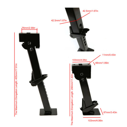 Adjustable Stabilizer Jack 650lbs Support and 1000lbs Telescoping Outriggers 2