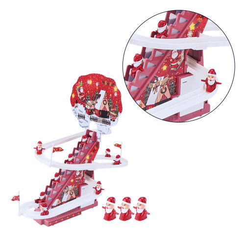 LED Santa Climbing Ladder Christmas-Rechargeable version