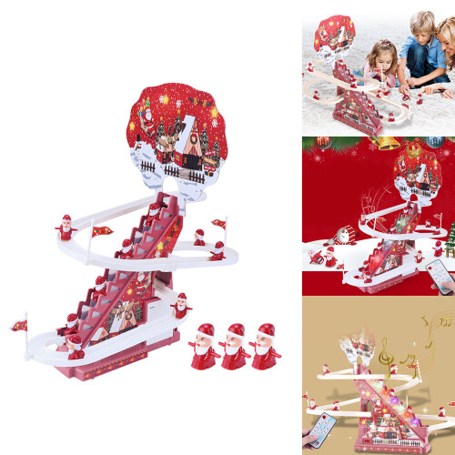LED Santa Climbing Ladder Christmas-Rechargeable version 2