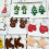 26 Shapes Clay Earring Cutters with Earring Hooks-Style B 6