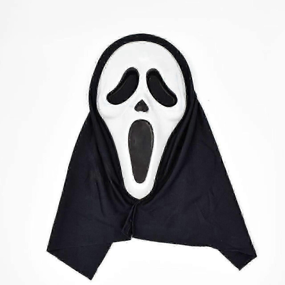 Kikidex (As Show, C) Fun World Ghost Face Bloody Bling Mask Costume, Scary Halloween Costume Prop Ghost Mask, Horror Cosplay Accessory For Adults And Kids