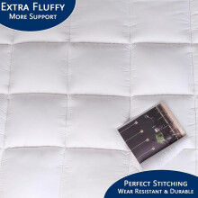 (Super King) Luxury 4-Inch (10cm) Extra Thick Mattress Topper Soft Hotel Quality Comfy Mattress Cover Single Double King Super King Size
