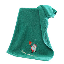 Christmas Hand Towel Washcloth 14 x 30 Inch Pure-Green