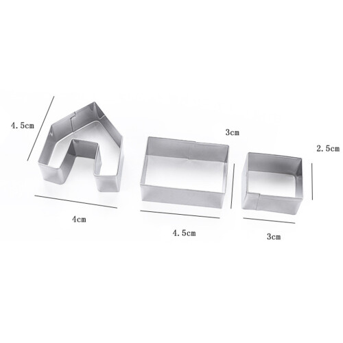 Stainless Steel Cookie Cutters Gingerbread Household Baking 1