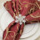 Cloth Decoration Buckle Wedding Napkin Ring Decoration-Silver 6